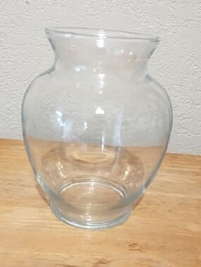 Clear Glass Decorative Vase - Classic Home Accent